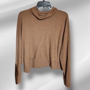 American Eagle Outfitters Brown Cowl Neck Sweater